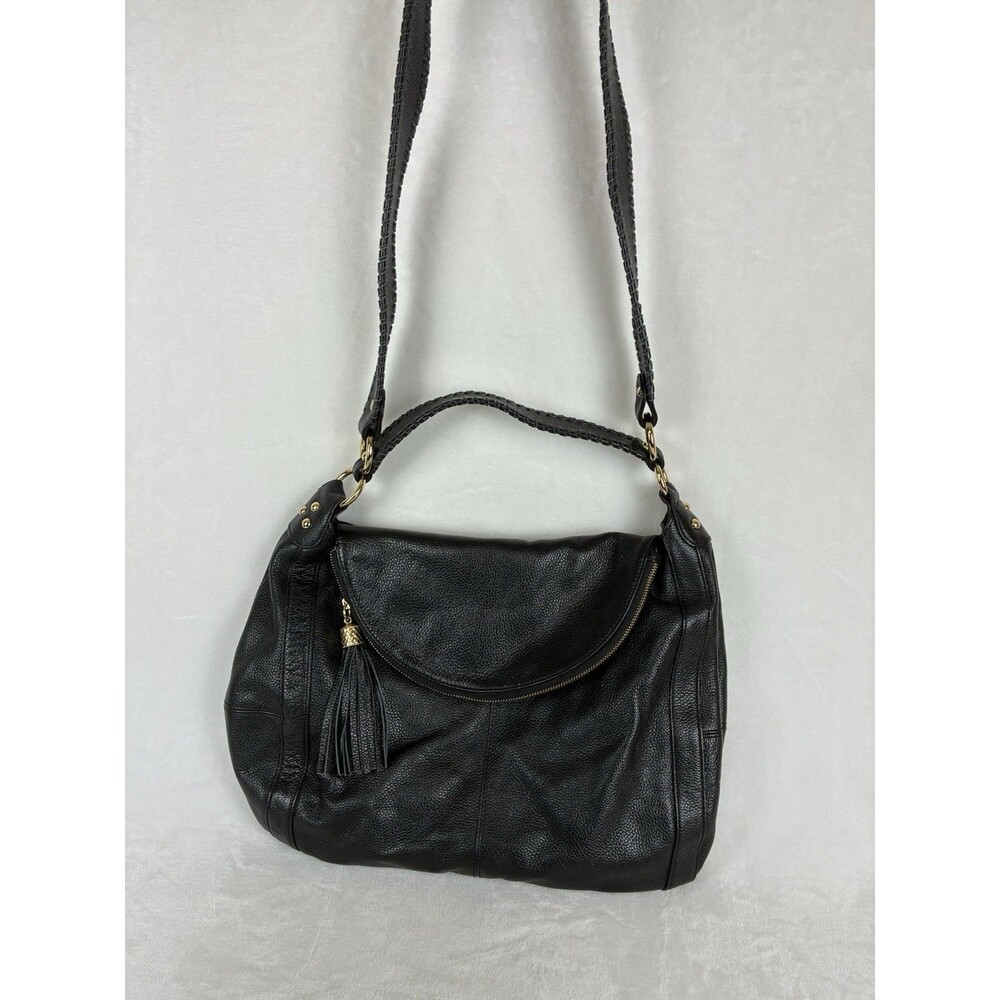 Onna Ehrlich Rachel Hobo Bag Black Pebble Leather Tassle Designer Dust Bag - Picture 2 of 13